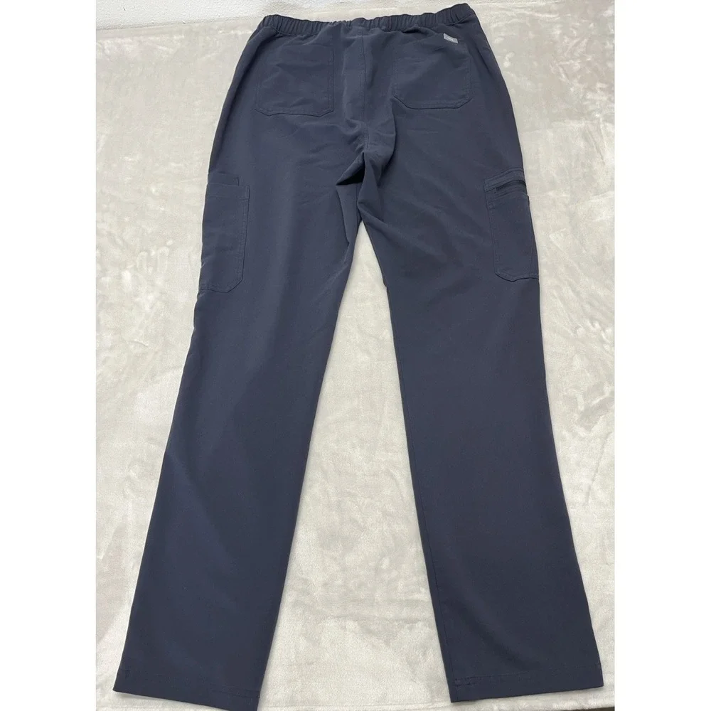 Figs Scrubs Pants Adult  2XL Tall Navy Straight Leg Cargo Technical Collection